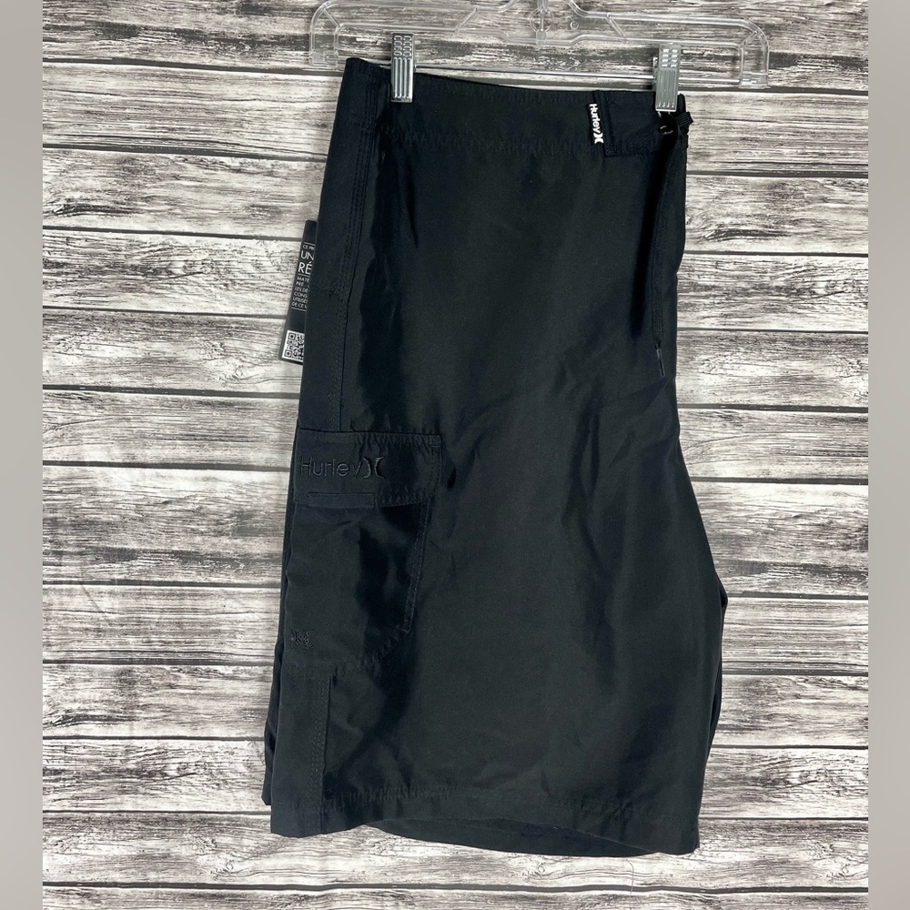 NWT Black Hurley Swimming Trunks - Size 40x22